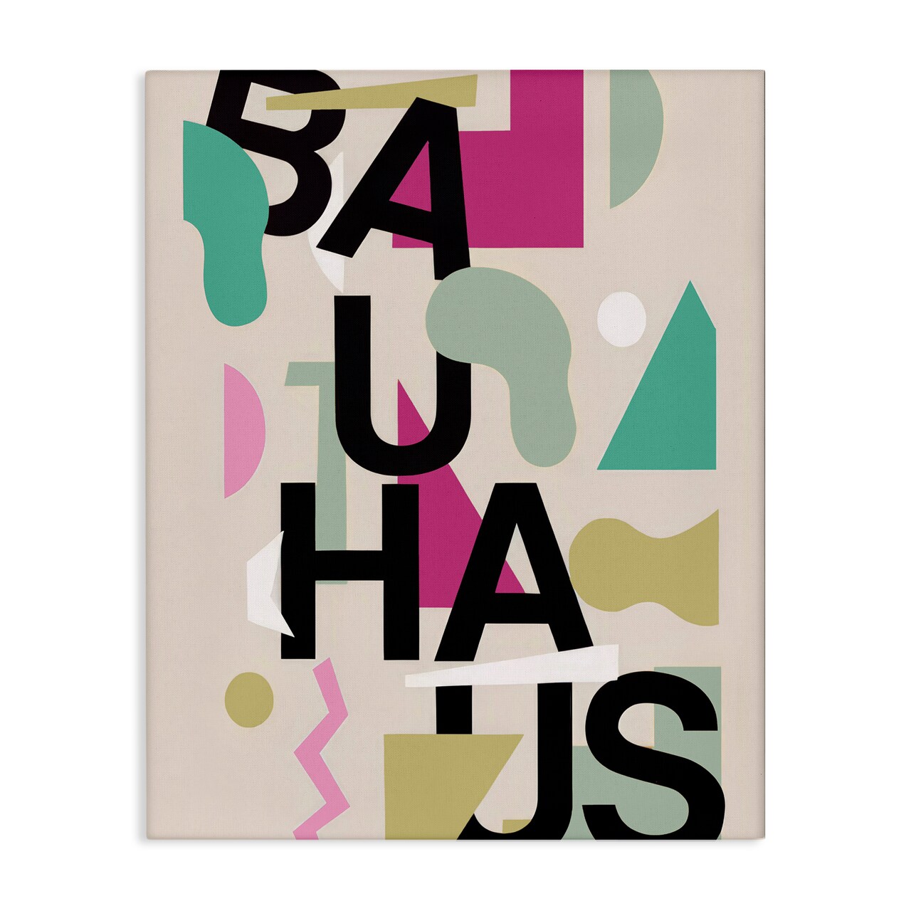 Stupell Industries Midcentury Modern Bauhaus Shapes Canvas, design by Annabelle Hall